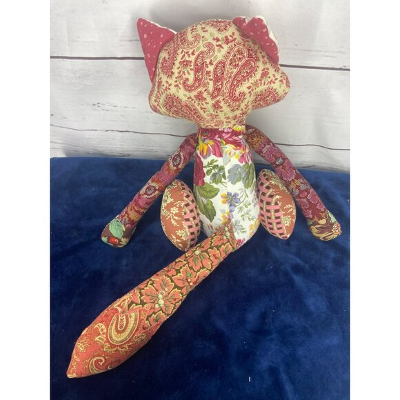 Handmade‎ Patchwork Stuffed Animal Fox Toy - Picture 2 of 5